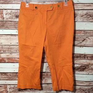 PETER NYGARD Pants Size 12 cropped orange capris